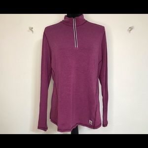 Carhartt women's Force quarter zip long sleeve t-shirt Large 12/14